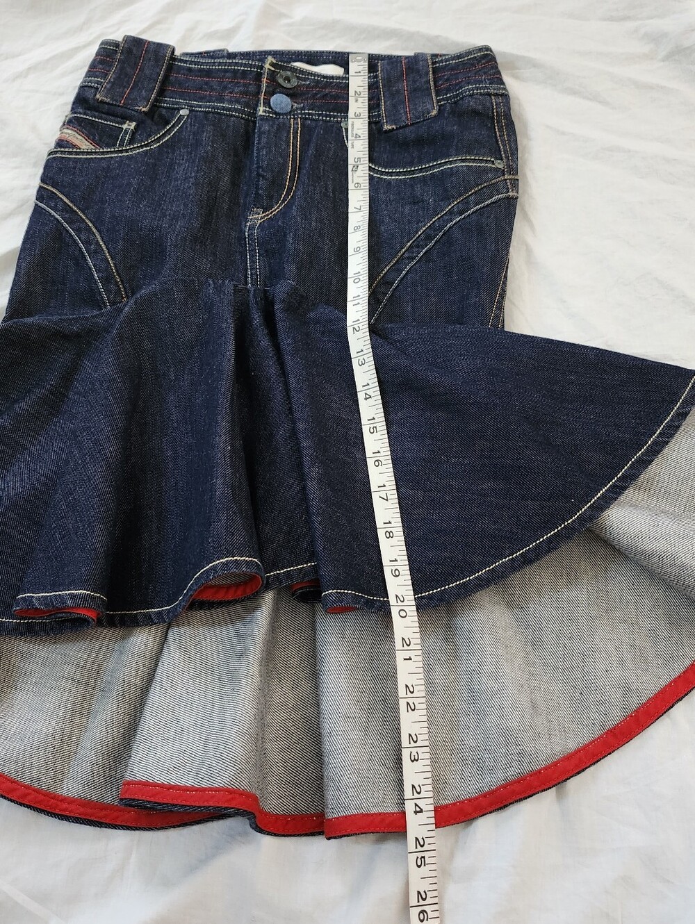 Diesel 100% Cotton Skirt, Denim Blue in Size 6 - Picture 10 of 11